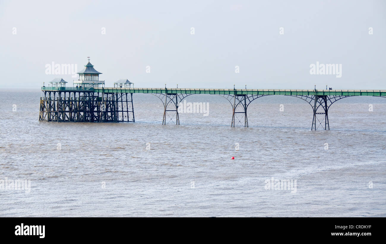 Historischen Pier, Clevedon, Somerset, England, UK Stockfoto