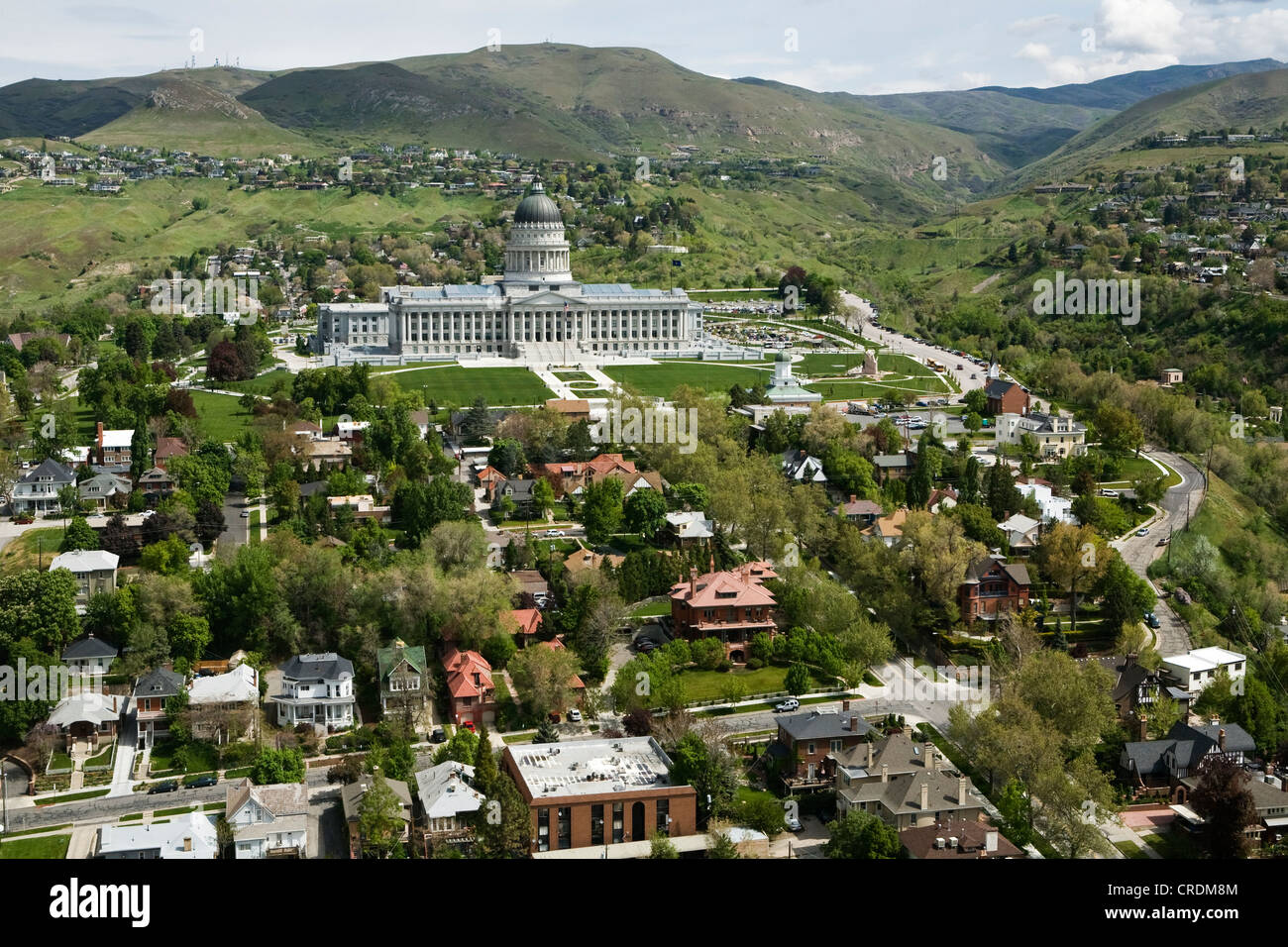 Utah State Capitol auf dem Capitol Hill, beherbergt das Gebäude die Kammern der Utah State Legislature, das Amt des Gouverneurs Stockfoto