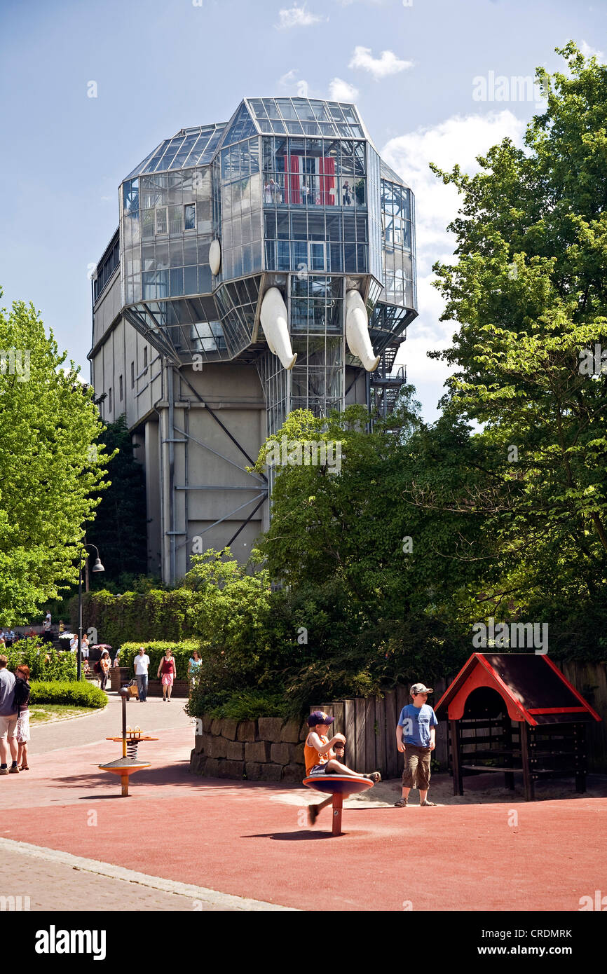 der Glaselefant im Maximilianpark, Deutschland, Nordrhein-Westfalen, Ruhrgebiet, Hamm Stockfoto