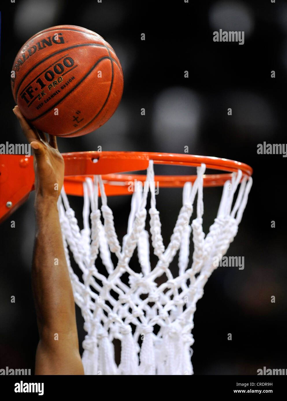 Basketball-Spieler gehen in einem Layup Serie Bild 3/7 Stockfoto