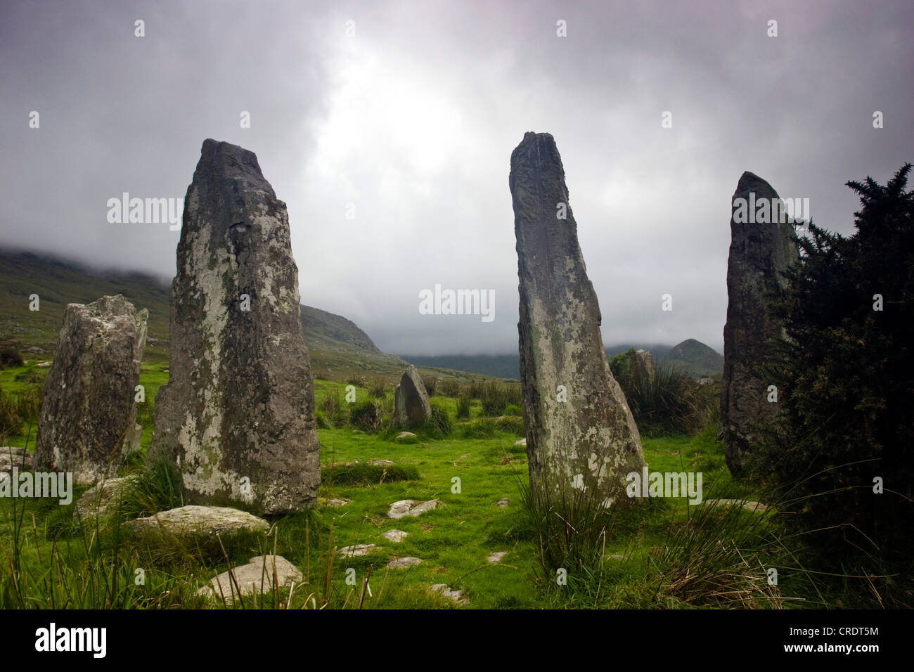 Ardgroom Stone Circle, Irland, Cork, Beara-Halbinsel, Ardgroom Stockfoto