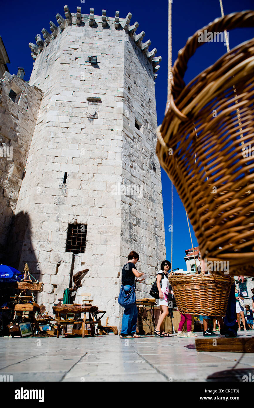 Venezianischen Turm, Split, Kroatien, Europa Stockfoto