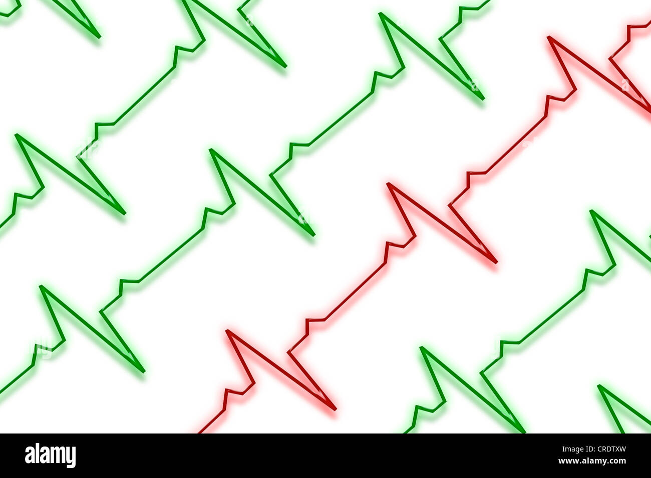 Herzschlag-Muster, wissenschaftliche illustration Stockfoto