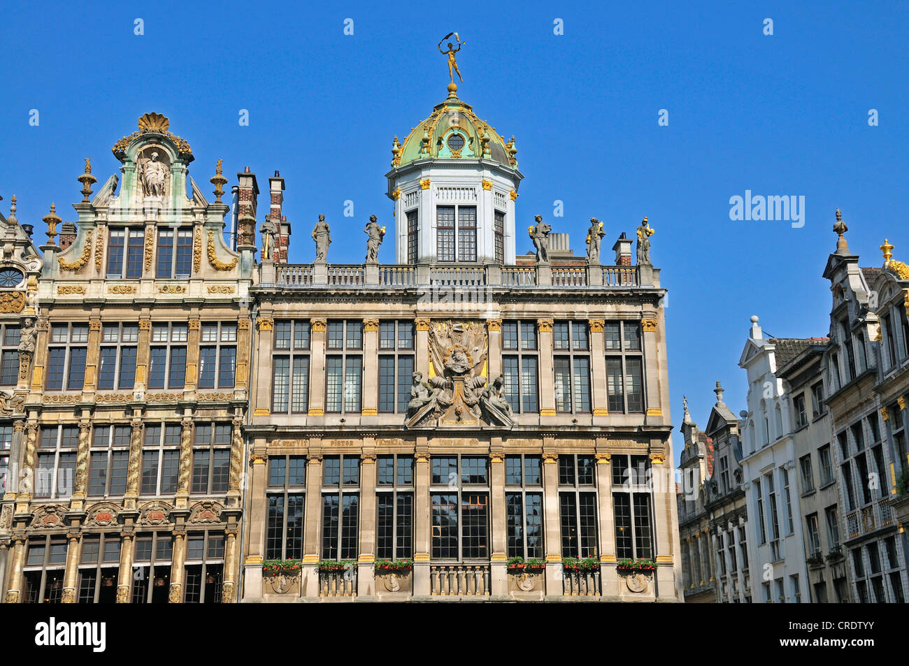La Maison des Boulangers, Roi d ' Espagne, Bäcker Zunfthaus am Grote Markt Platz, Grand Place, Brüssel, Belgien, Europa Stockfoto