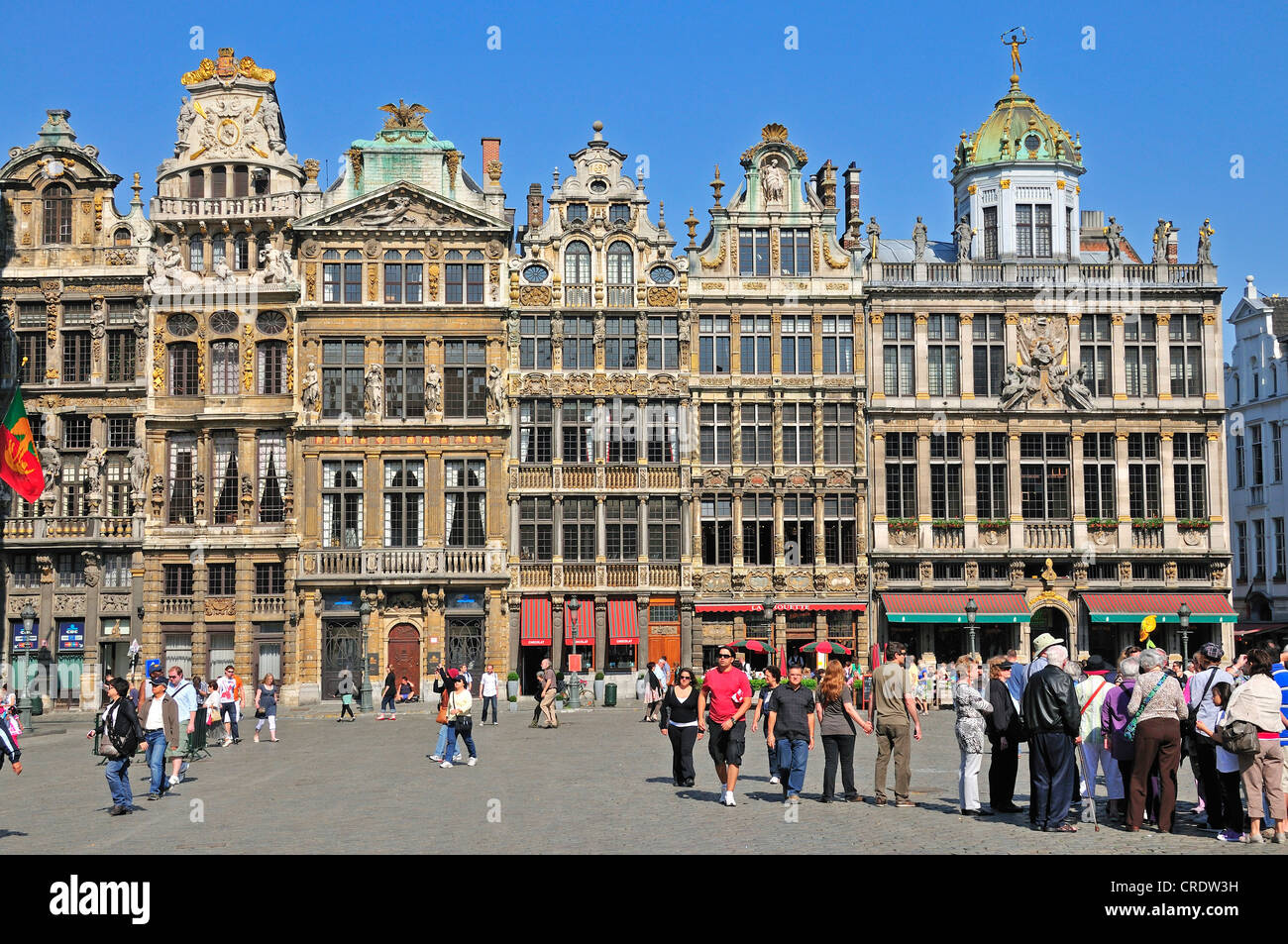 Zunfthäuser am Grote Markt Platz, Grand Place Platz, Brüssel, Belgien, Europa, PublicGround Stockfoto