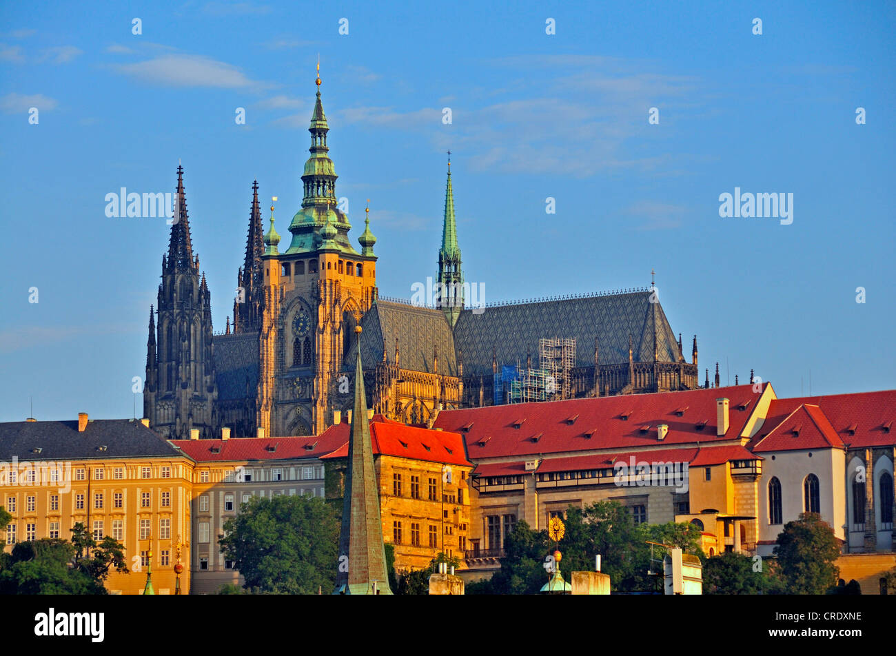 Prager Burg, Hradschin, Prag, Böhmen, Tschechische Republik, Europa, PublicGround Stockfoto