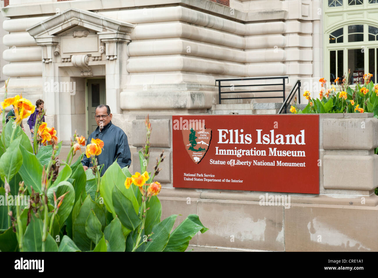 Zeichen, Ellis Island Immigration Museum, New York, USA, Nordamerika Stockfoto