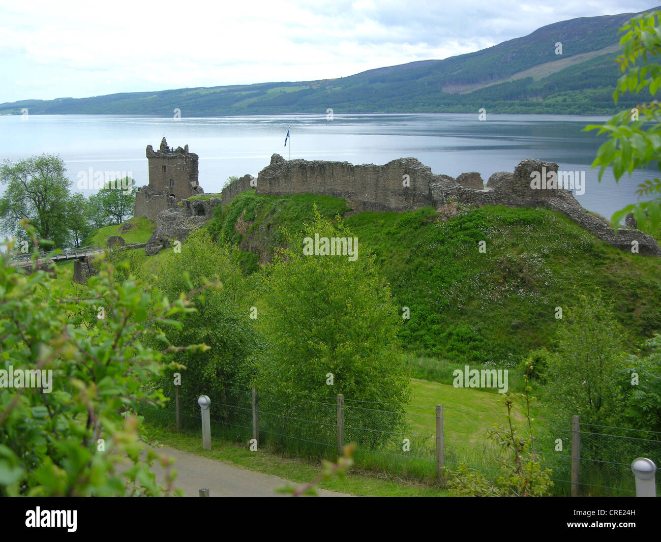 Urquhart Castle am Loch Ness, Vereinigtes Königreich, Schottland Stockfoto