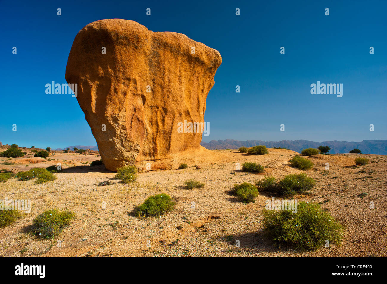 Imposante Granitfelsen im Anti-Atlas-Gebirge, Südmarokko, Marokko, Afrika Stockfoto