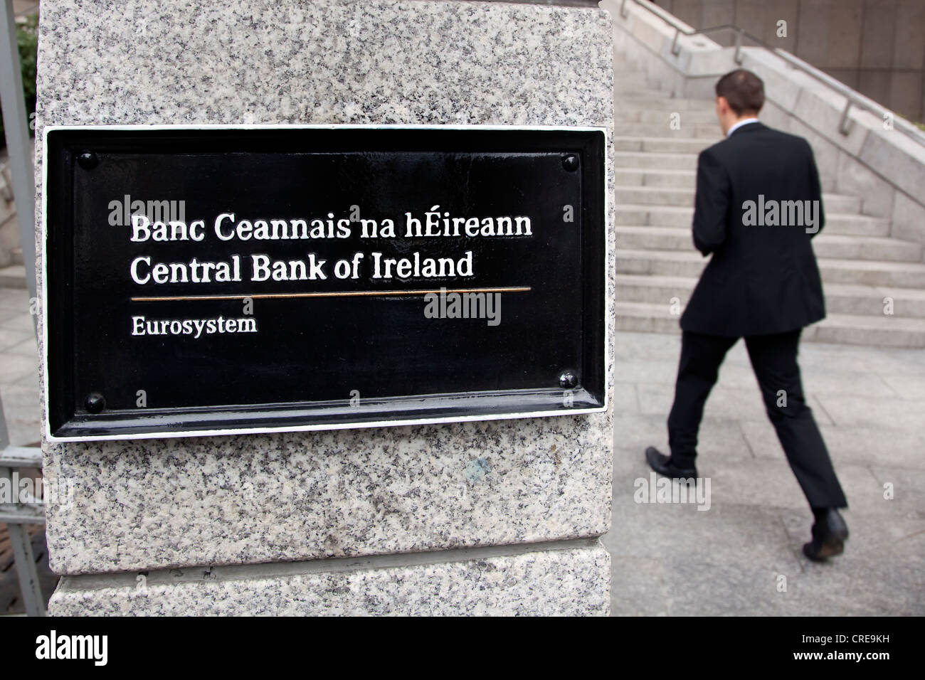 Central Bank of Ireland auf Dame Street, Dublin, Irland, Europa Stockfoto