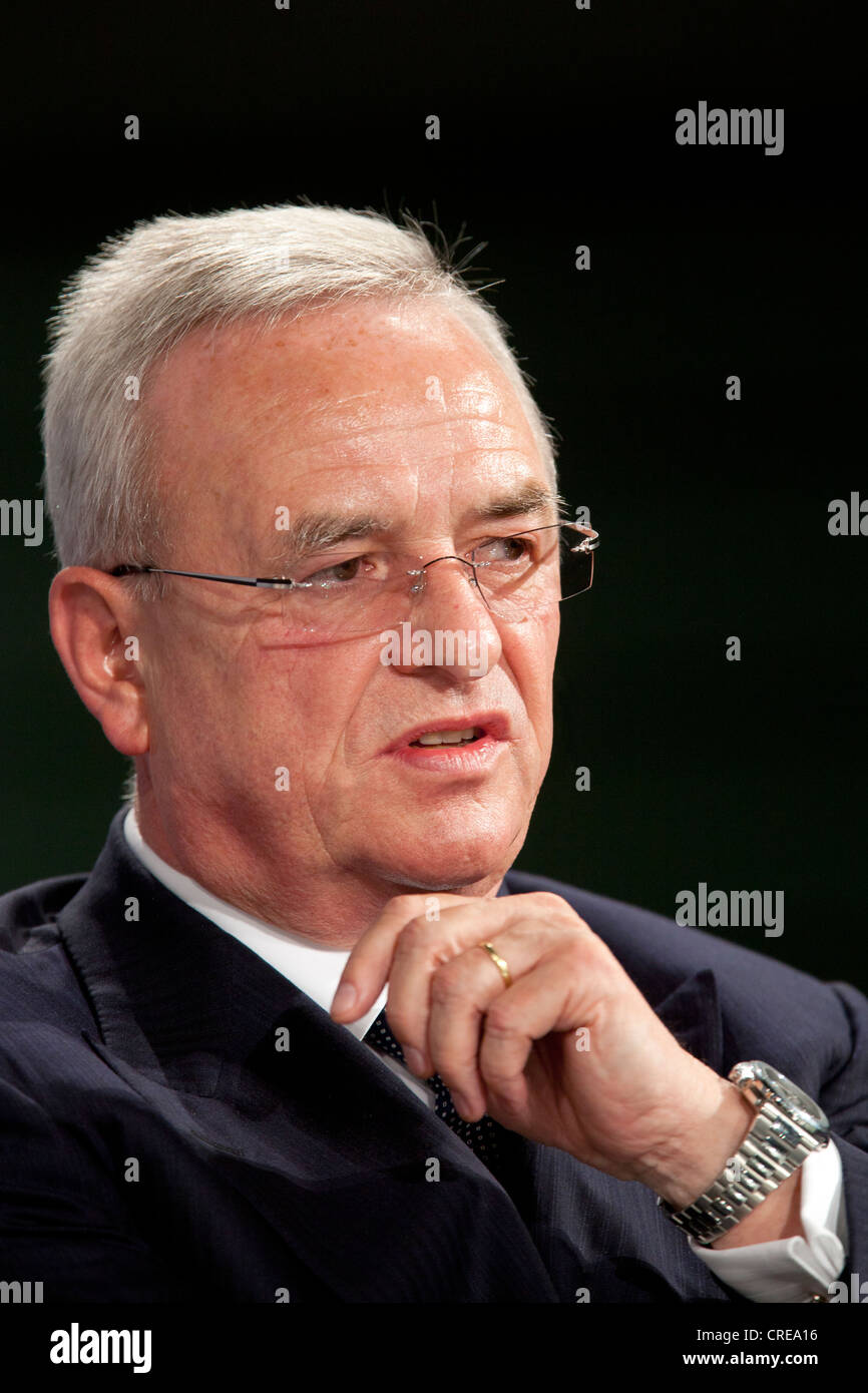 Dr. Martin Winterkorn, Vorstandsvorsitzender der Automobilkonzern Volkswagen AG, VW, 13. Oktober 2011, Passau, Bayern, Deutschland, Europa Stockfoto