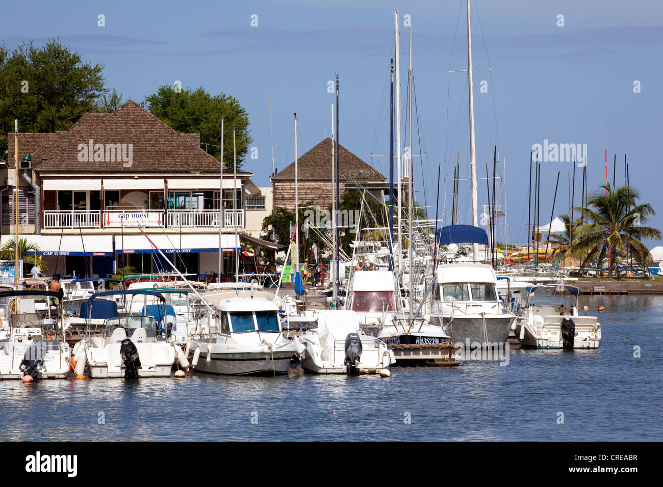 Hafen von Saint-Gilles-Les-Bains, La Réunion, Indischer Ozean Stockfoto