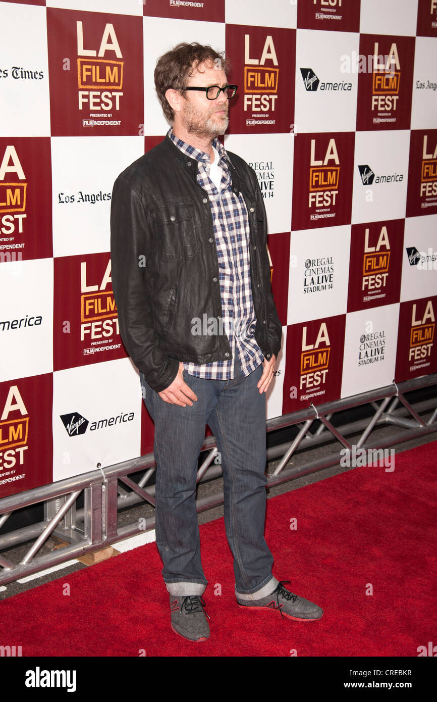 Rainn Wilson kommt bei der Los Angeles Film Festival Premiere von "Middle of Nowhere" im Regal Kinos L.A. LIVE 1. Stockfoto