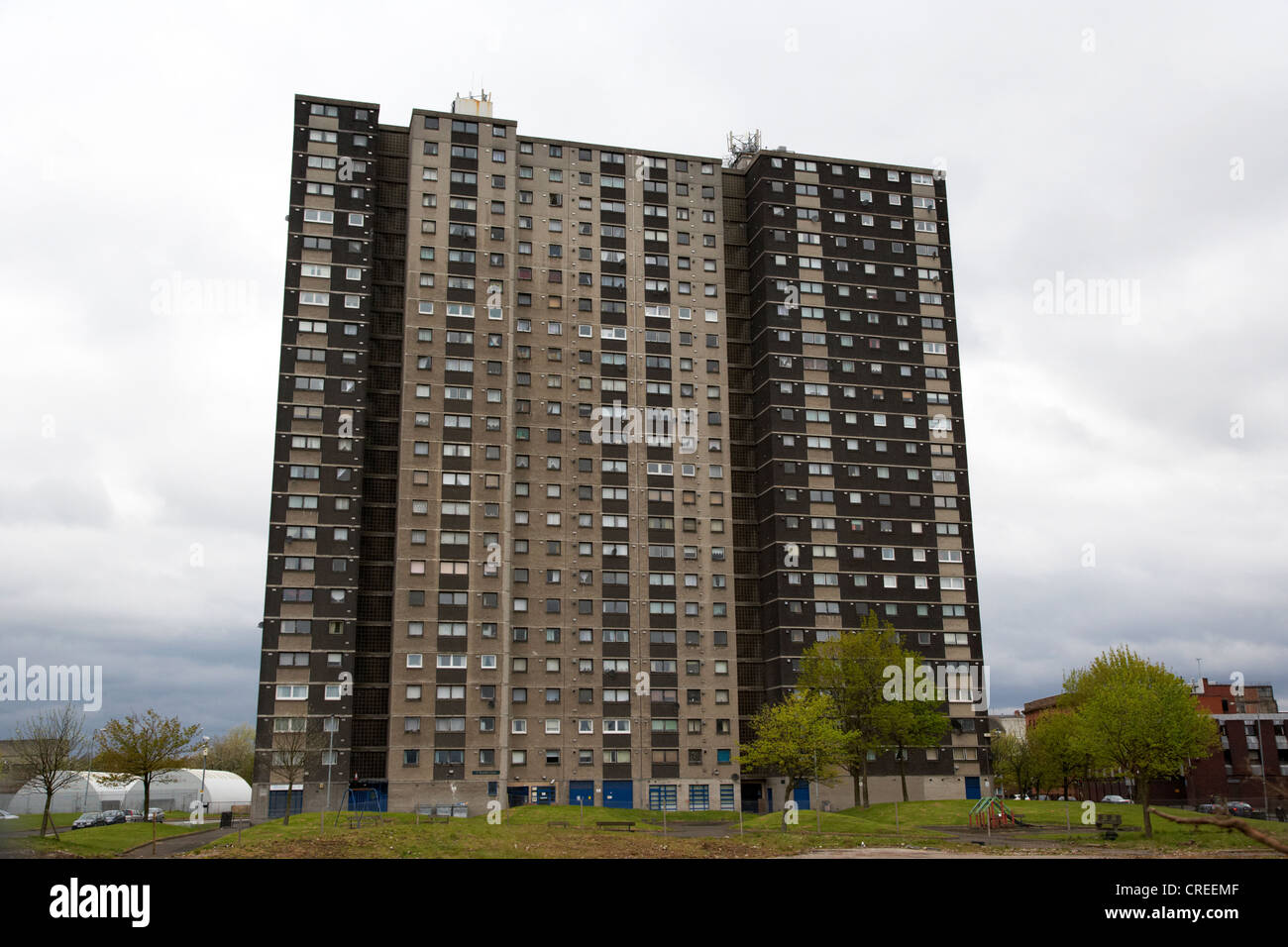 1960er Jahre Architektur Hochhaus Hochhäuser des sozialen Wohnungsbau Wohnungen im Bereich Gorbals Glasgow Schottland, Vereinigtes Königreich Stockfoto