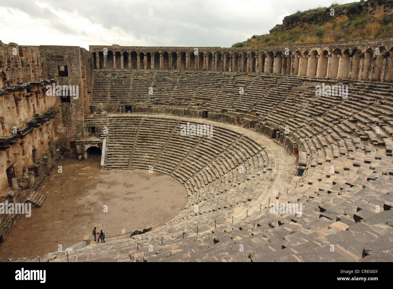 Amphitheater, Türkei, Antalya, Aspendos Stockfoto