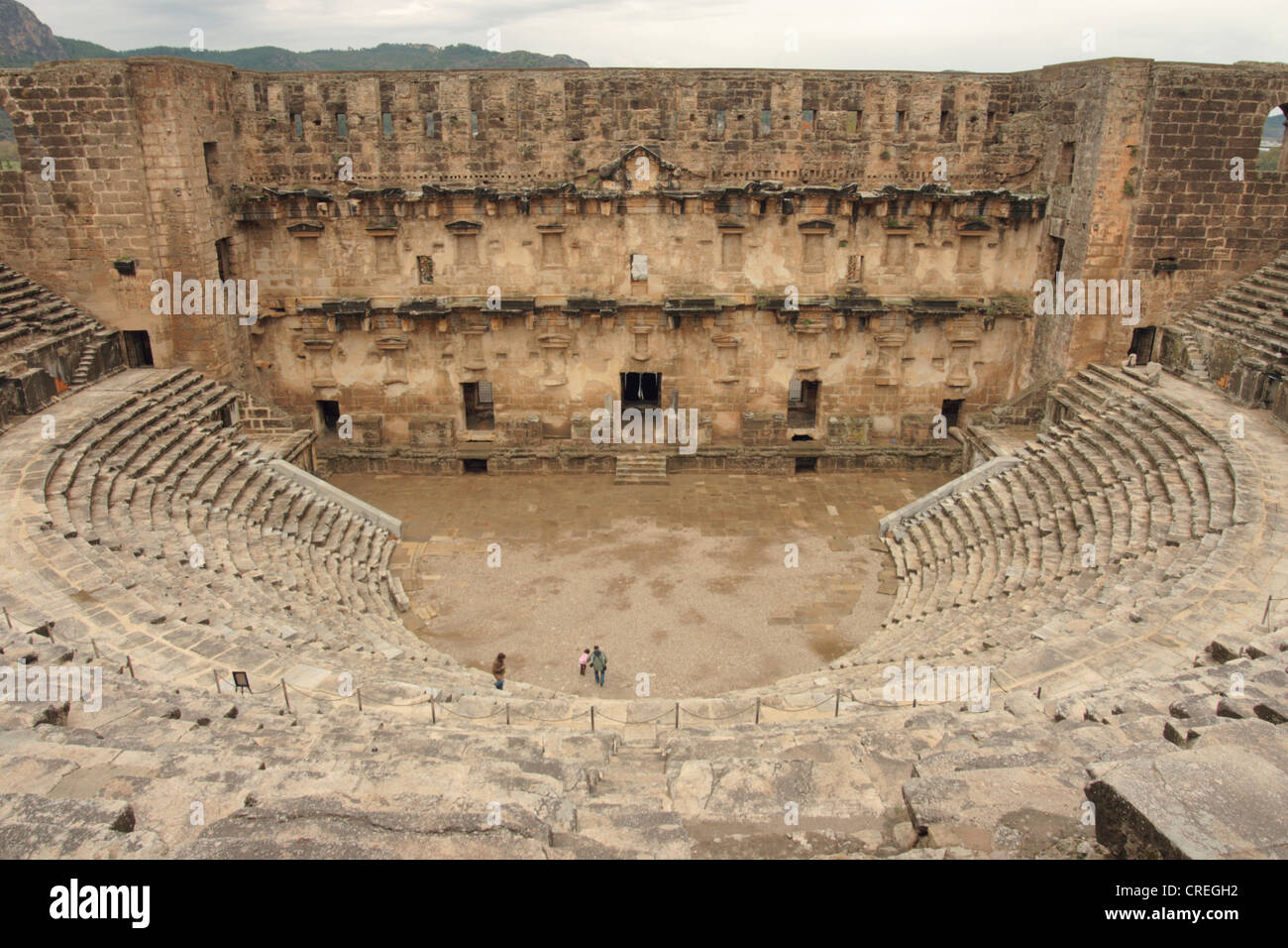 Amphitheater, Türkei, Antalya, Aspendos Stockfoto