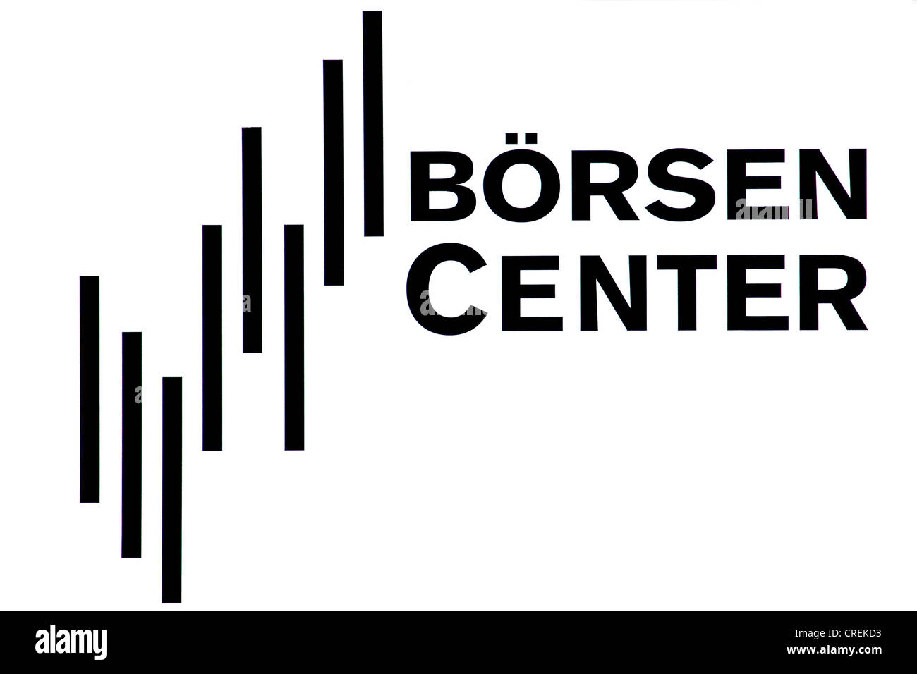 Logo von Boersen Center, Frankfurt Am Main, Hessen, Deutschland, Europa Stockfoto