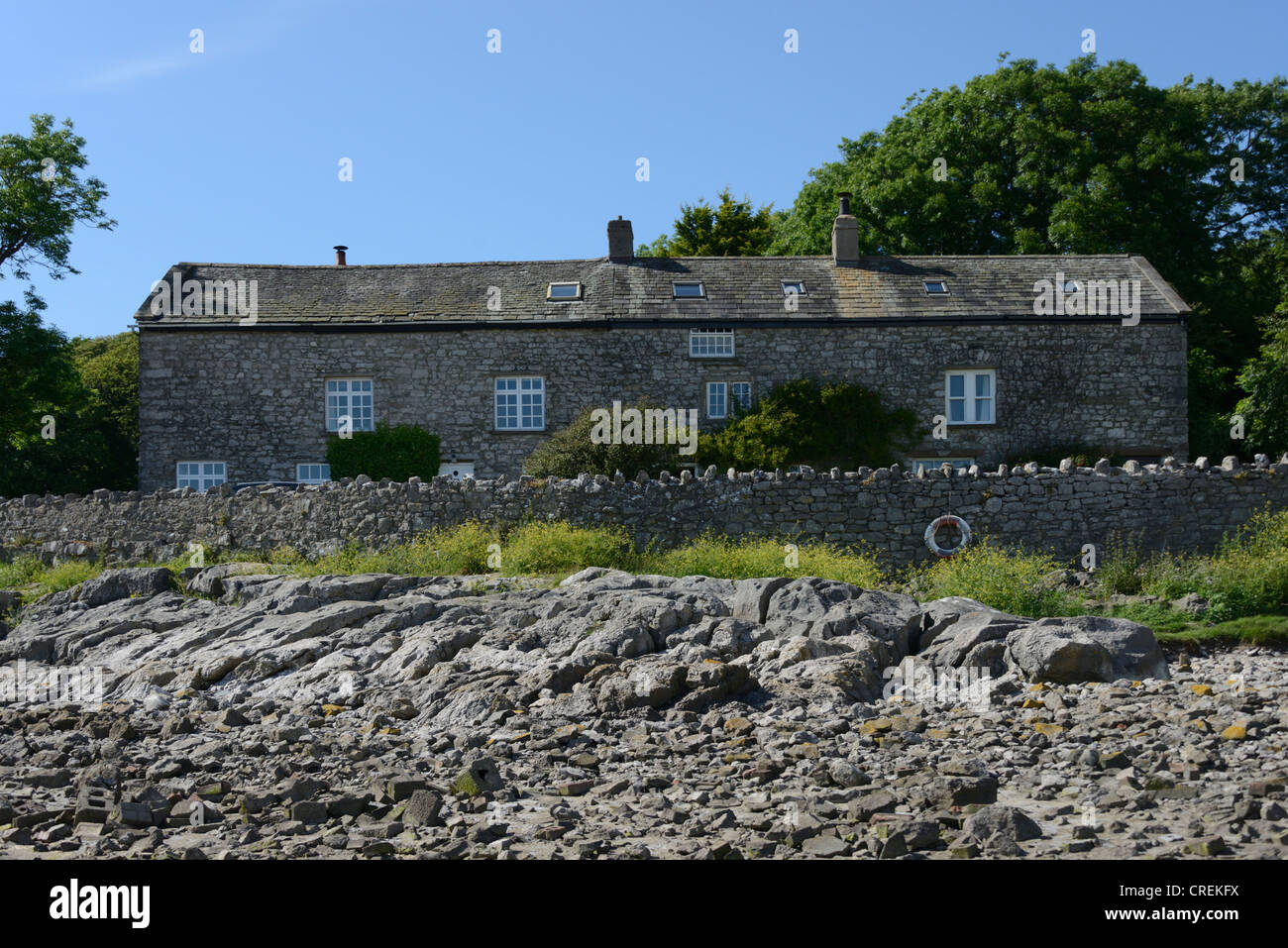 Browns Häuser. Jenny braun Punkt Silverdale, Lancashire, England, Vereinigtes Königreich, Europa. Stockfoto