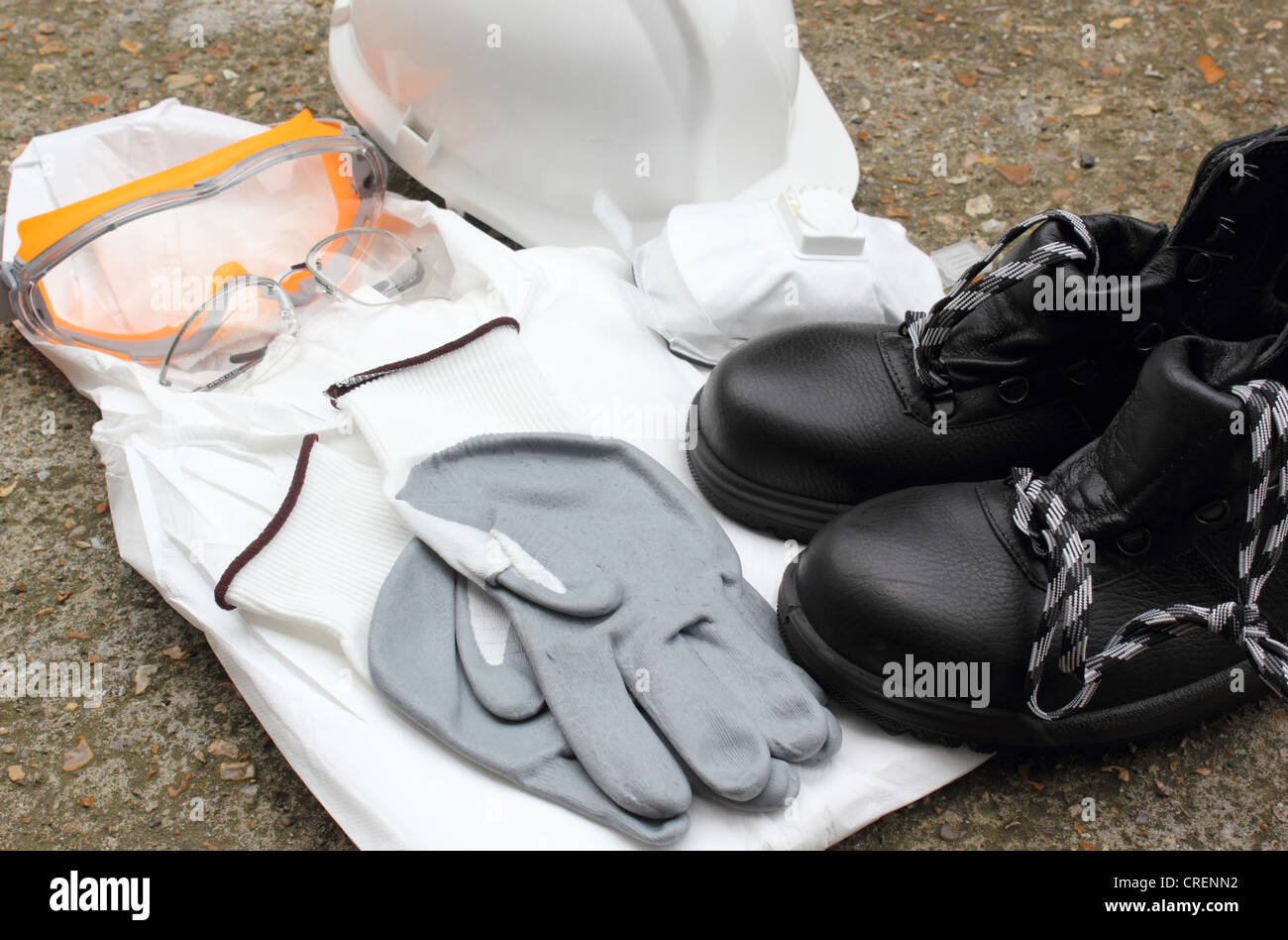 Persönliche Schutzausrüstung Stockfoto