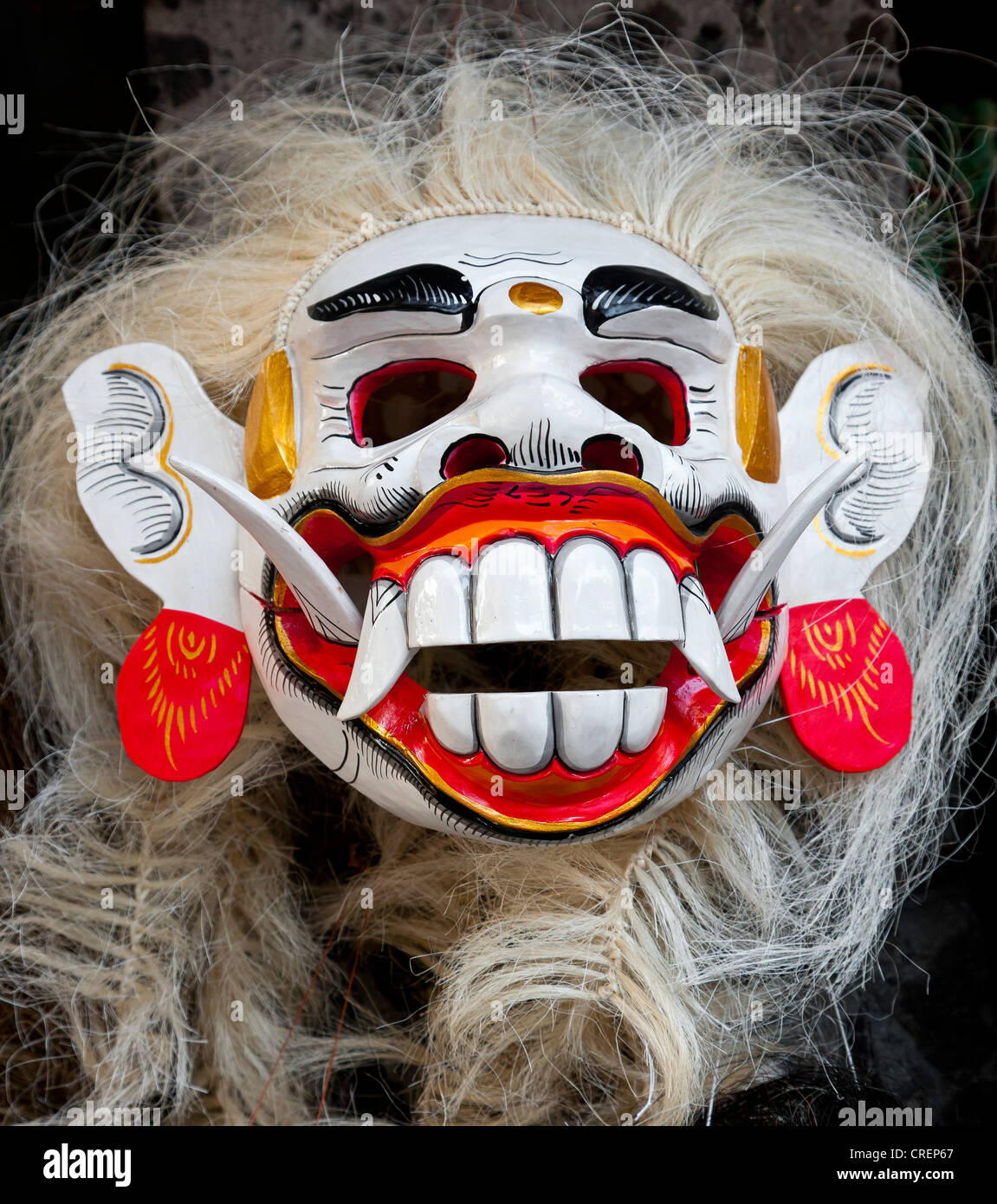 Traditionelle Maske, Dämon, Kuta, Süd Bali, Indonesien, Südostasien Stockfoto