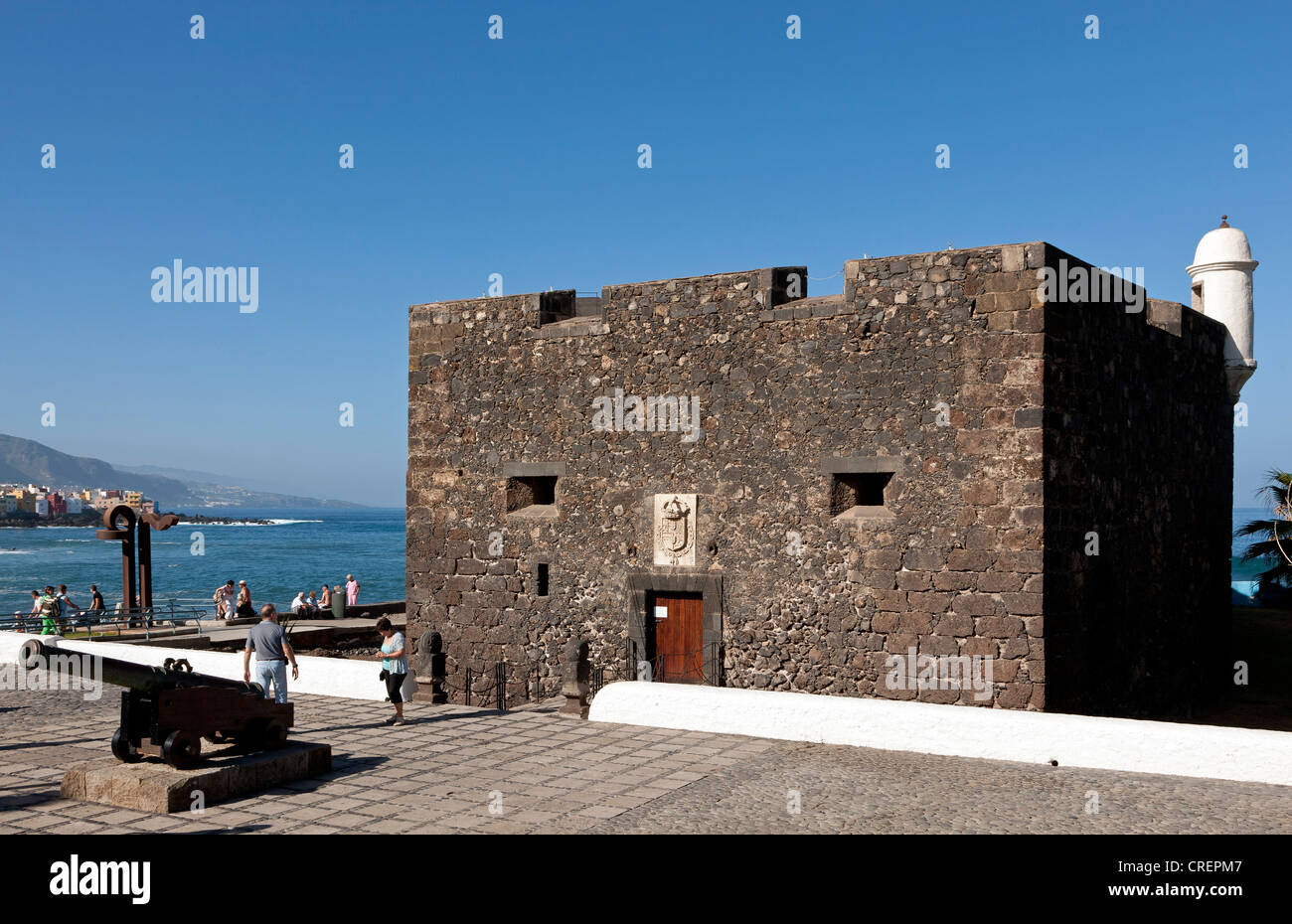 Castillo de San Felipe, Puerto De La Cruz, Teneriffa, Norden, Kanarische Inseln, Spanien, Europa Stockfoto