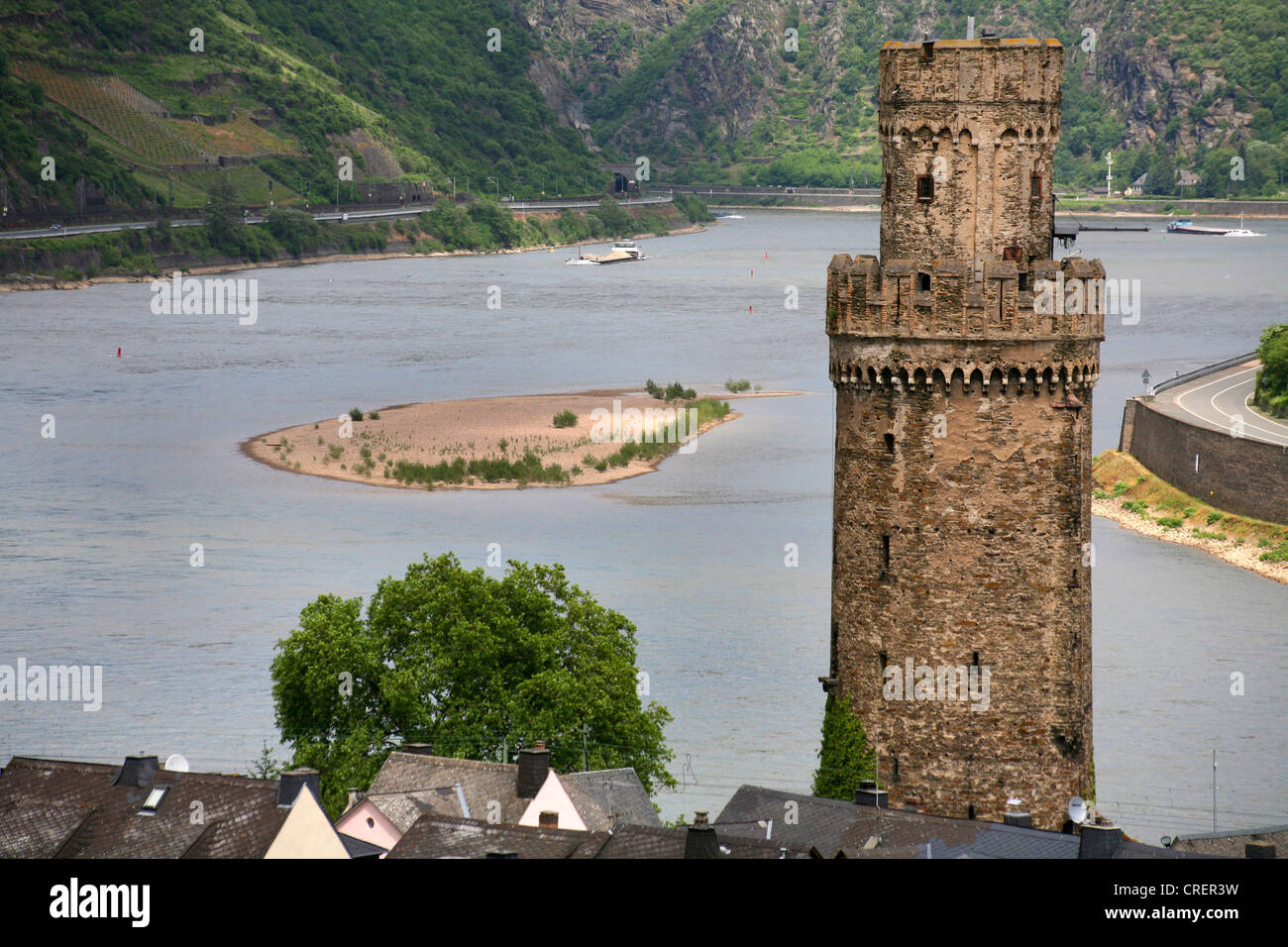 Wand-Ochschenturm, Teil der Stadt, Deutschland, Rheinland-Pfalz, Oberwesel Stockfoto