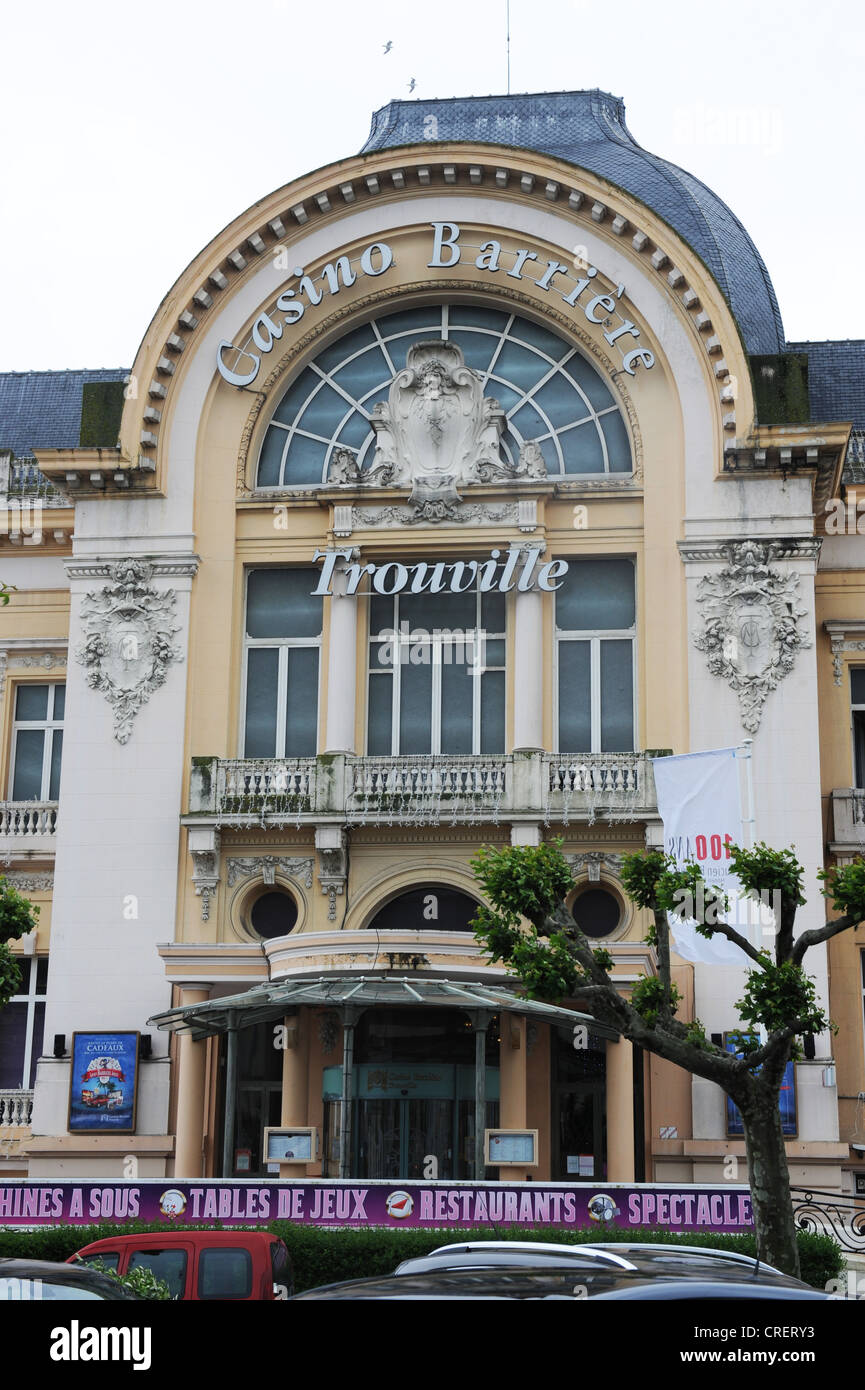 Das Casino Barrière in Trouville Normandie Frankreich Stockfoto