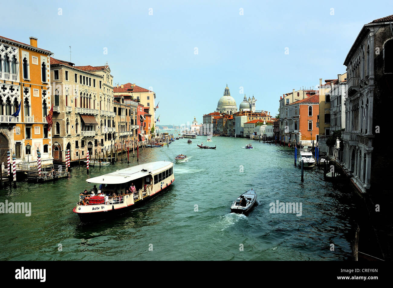 Kirche Santa Maria della Salute Canal Grande Venedig Italien Stockfoto