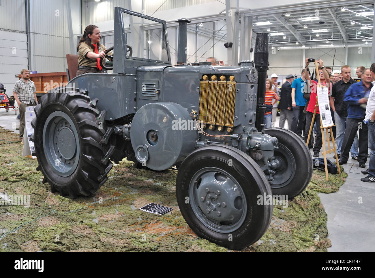Modell des Traktors Ursus c-45 restauriert Stockfoto