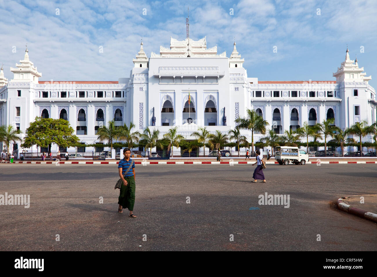 Myanmar, Burma, Yangon. Rathaus. Stockfoto