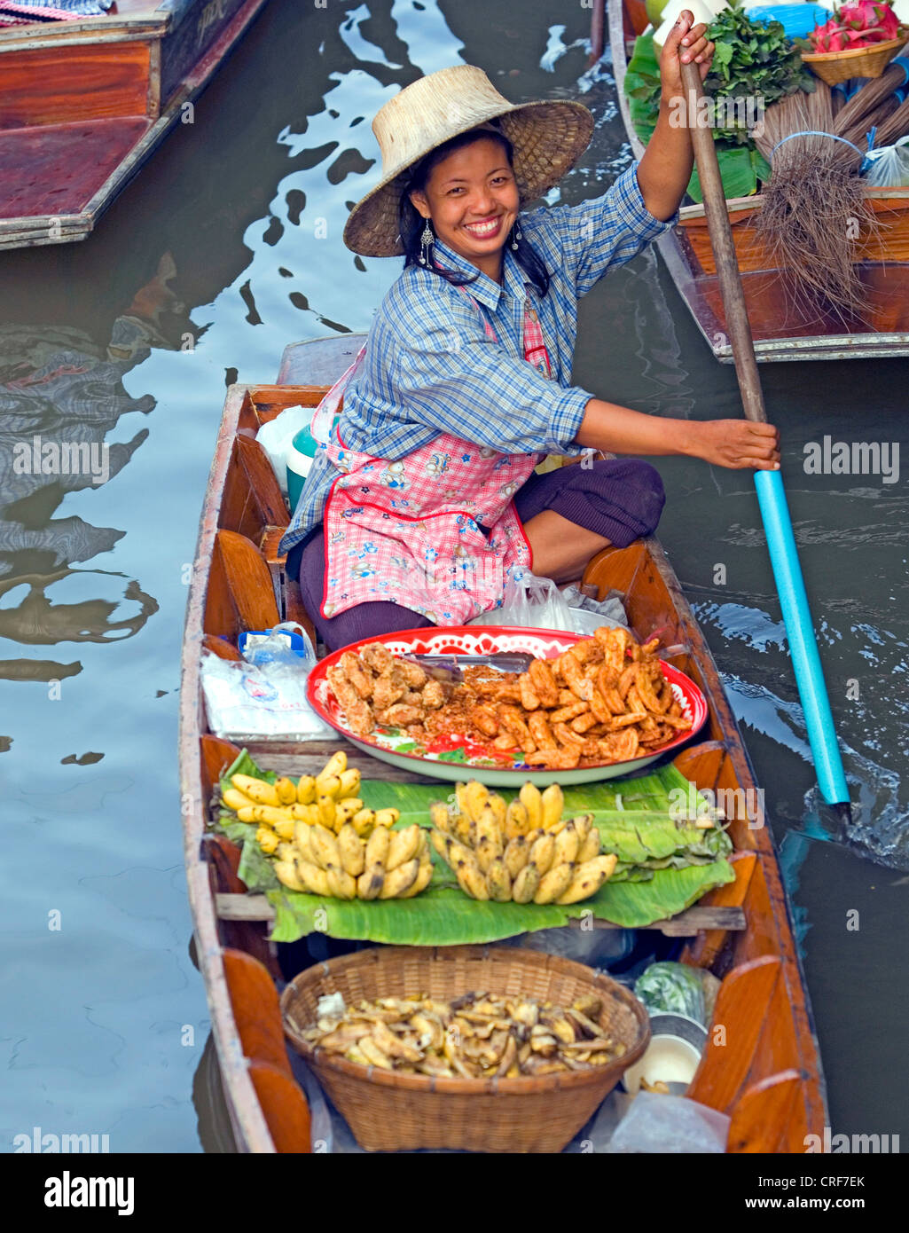 Schwimmende Markt, Thailand, Bangkok Stockfoto