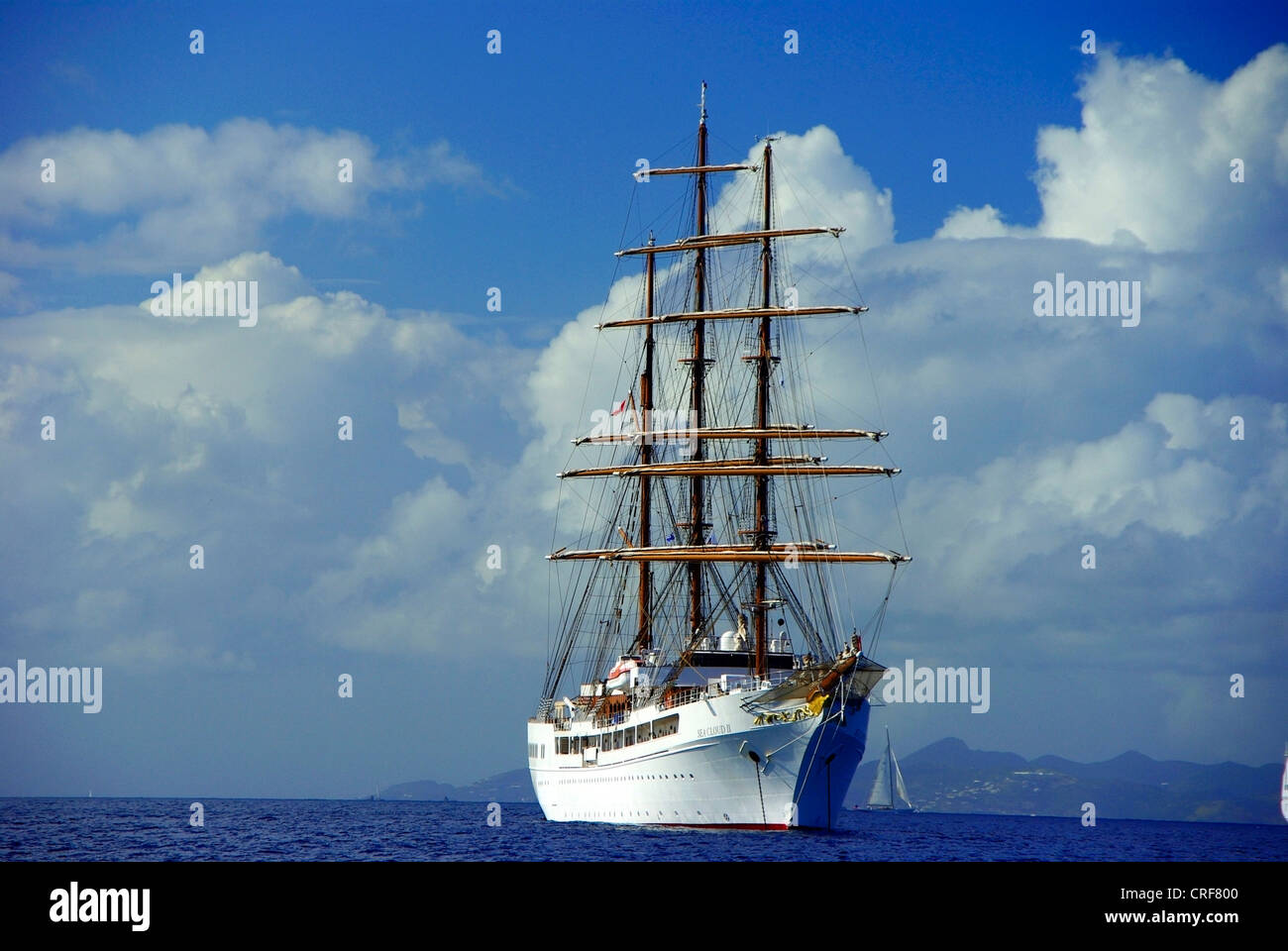 Sea Cloud II, Franzoesiche Antillen, Karibik, Saint Barthelemy Stockfoto
