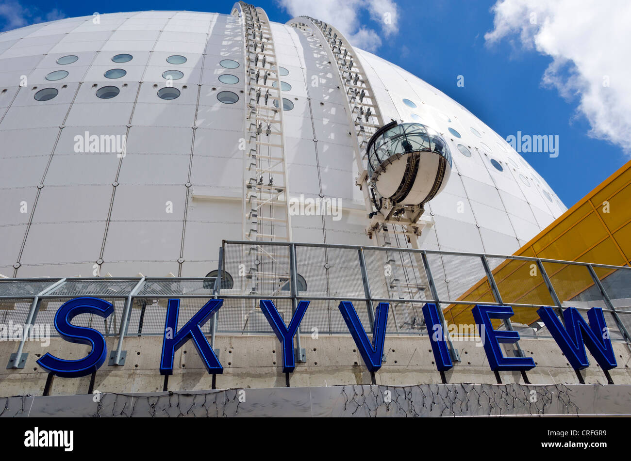 SkyView an Globen, Stockholm, Schweden Stockfoto