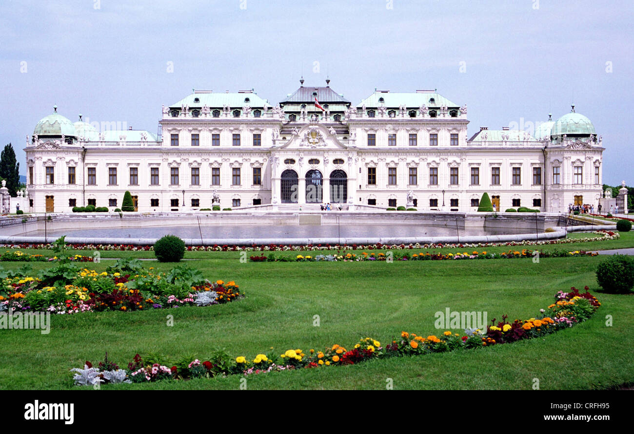 Wien, Belvedere Stockfoto