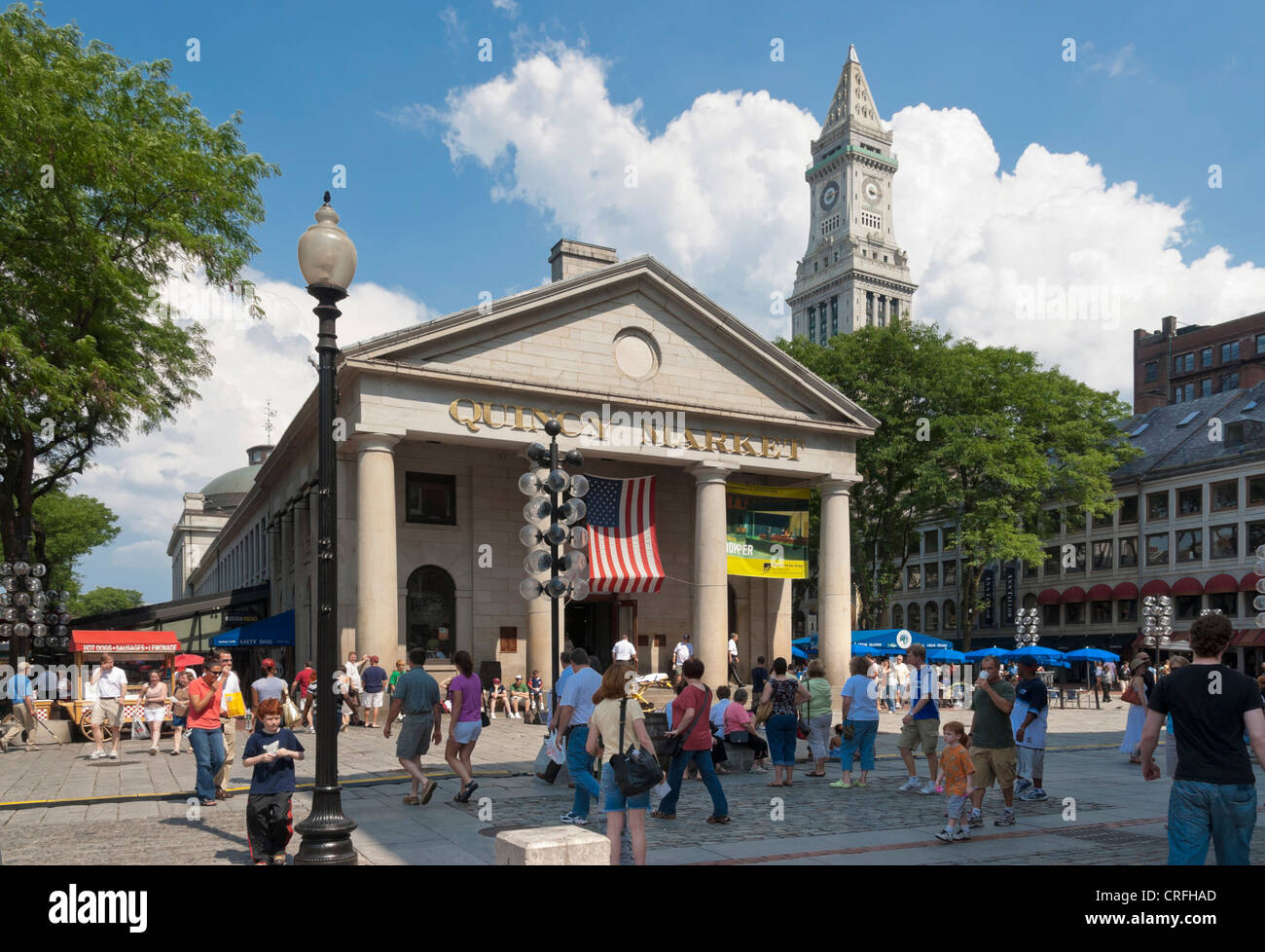 Quincy Market, Boston, Massachusetts, Vereinigte Staaten Stockfoto