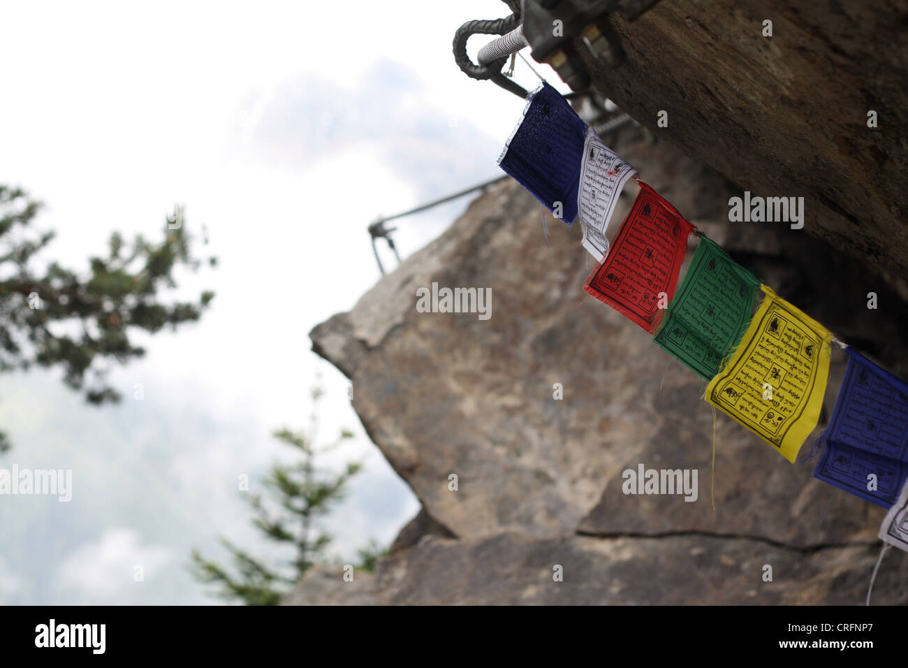 Via Ferrata Lehner Wasserfall in Ötz Tal Österreich Stockfoto