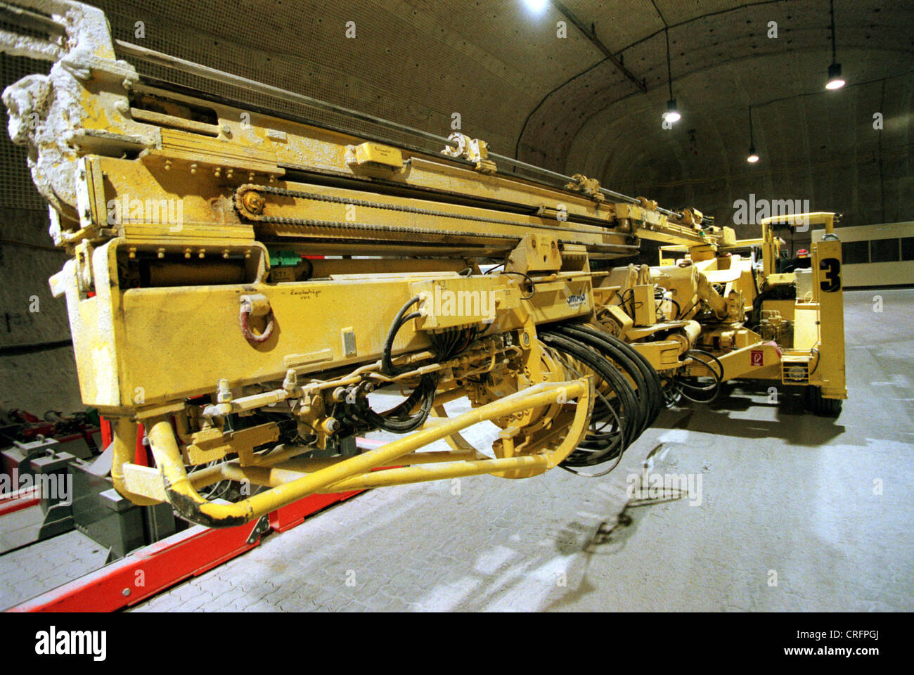 Gorleben, Deutschland, schwere Maschinen in der Salzstock Gorleben Stockfoto