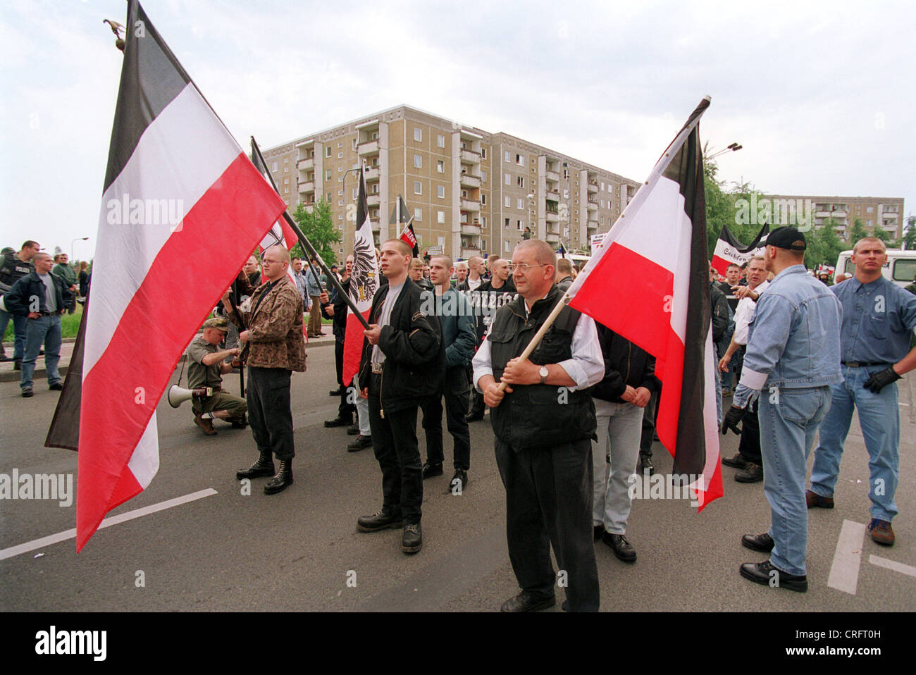 Berlin, Deutschland, NPD-demonstration Stockfoto