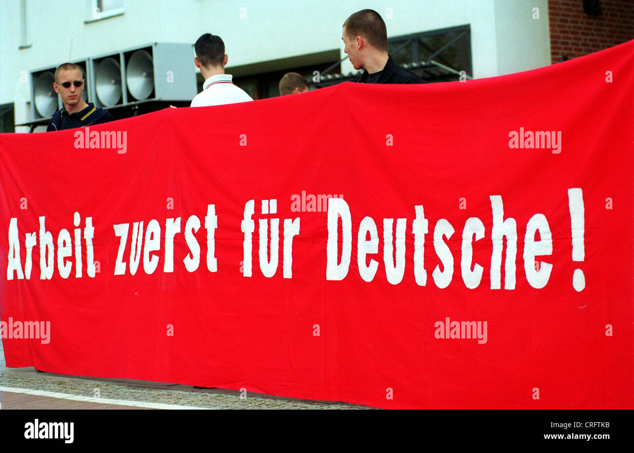 Berlin, Deutschland, NPD-demonstration Stockfoto