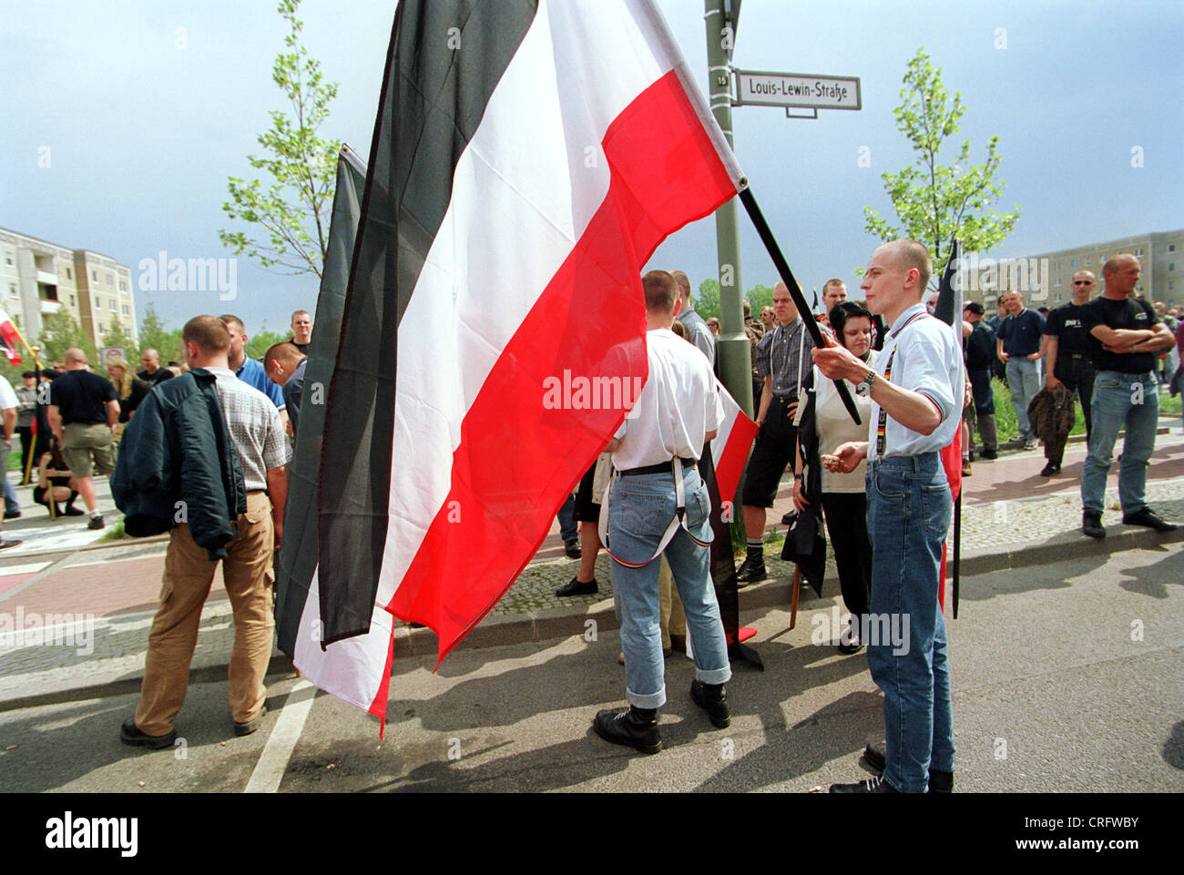 Berlin, Deutschland, NPD-demonstration Stockfoto