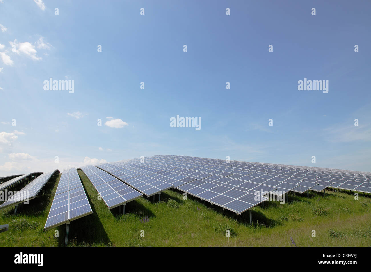 PV-Anlage; Helioelectric Bahnhof; Solar Energie Stockfoto