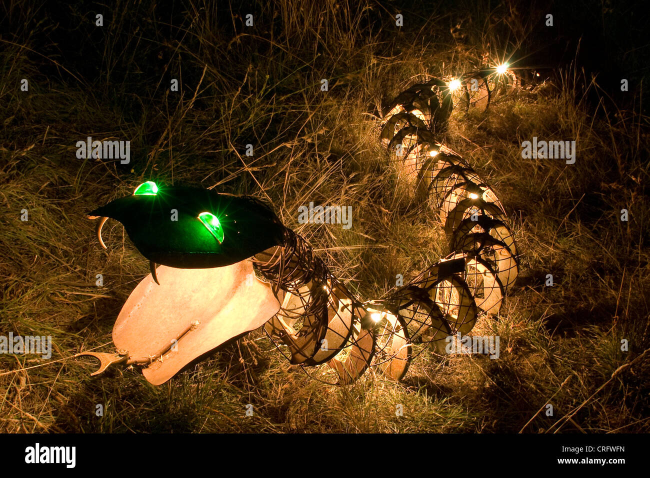 Skulptur von einer Schlange, Australien, Jindabyne Stockfoto