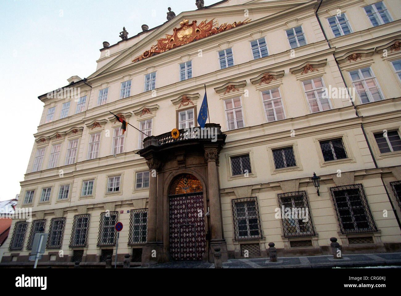 Deutsche Botschaft Prag, Tschechische Republik, Stockfoto