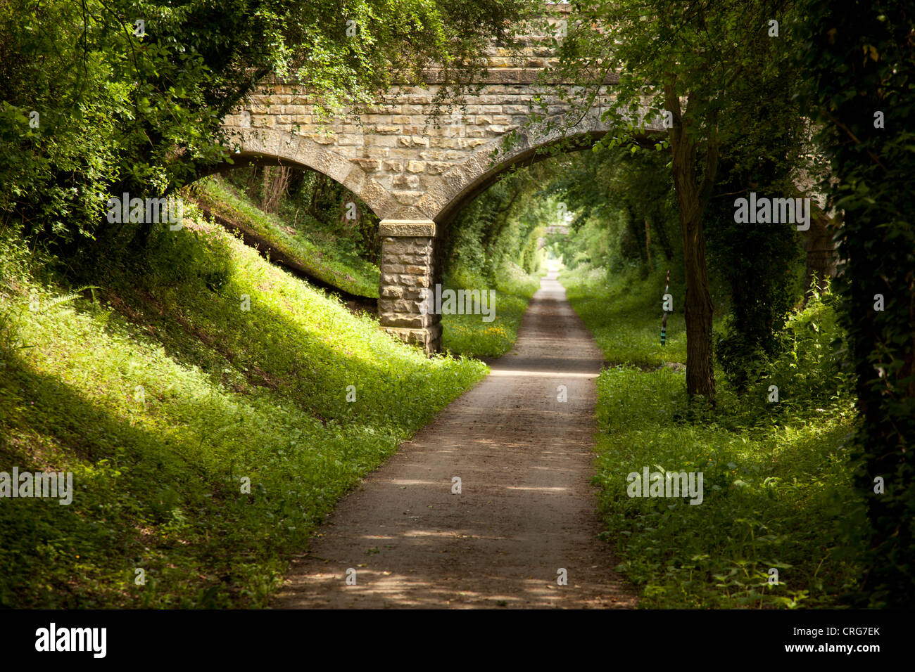 Cloud-Trail, Bahntrasse Stockfoto