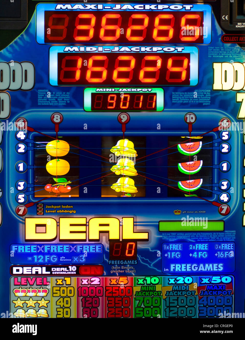 Slot-Maschine Stockfoto