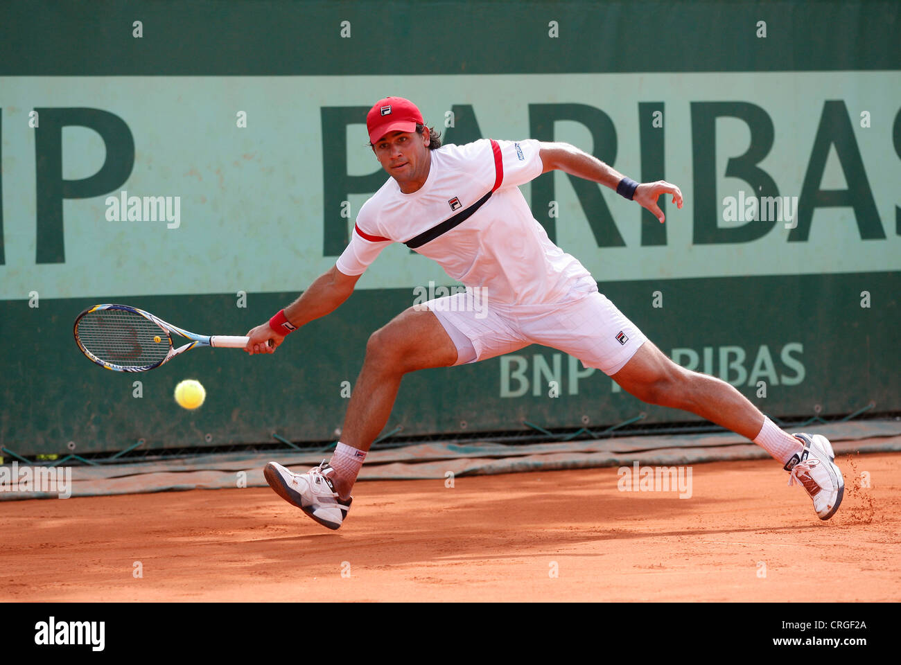 Eduardo Schwank von Argentinien in Aktion an der Französisch Open 2012 Stockfoto