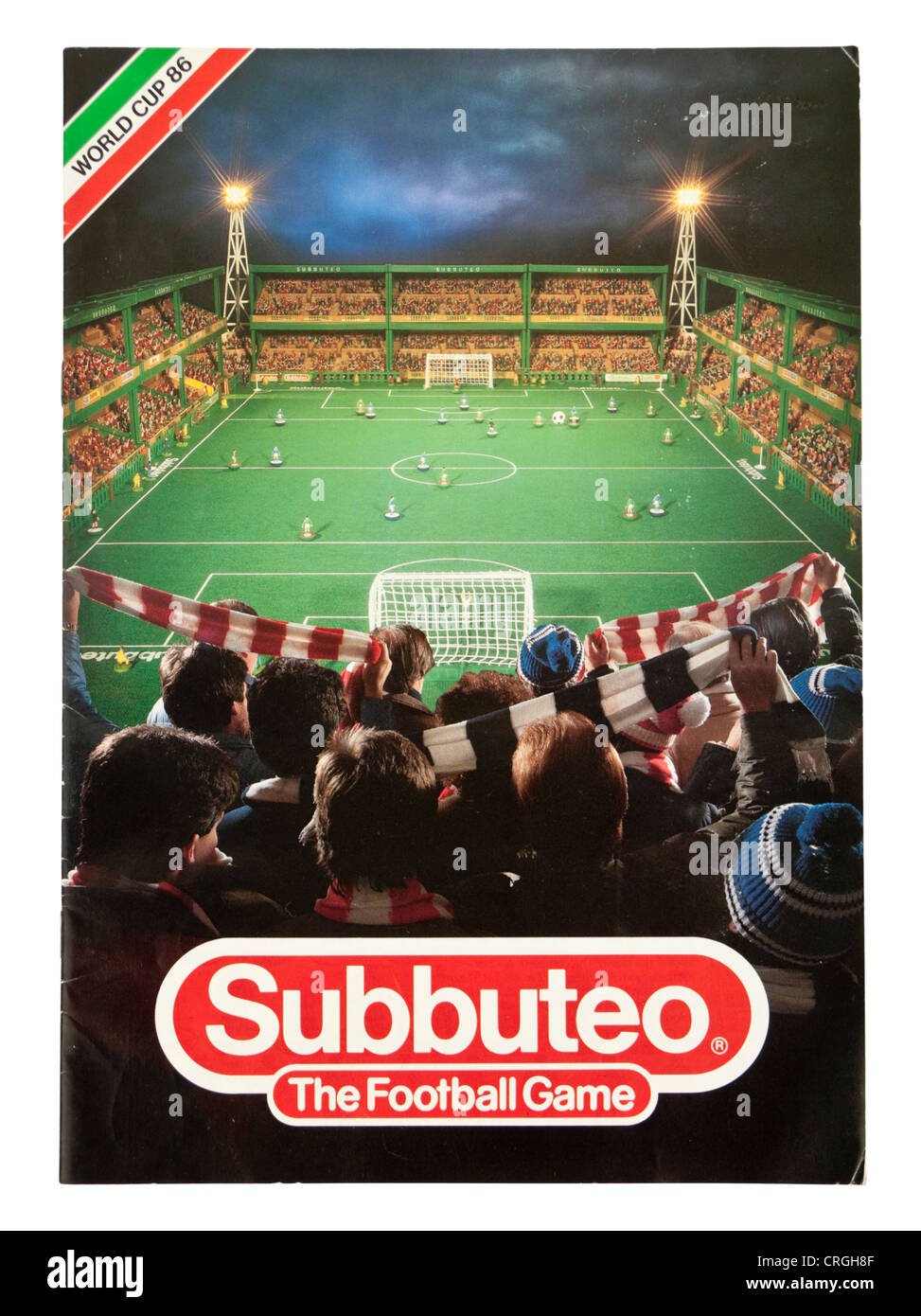 1986 Subbuteo Tabelle Fußball / Fußball-Katalog Stockfoto