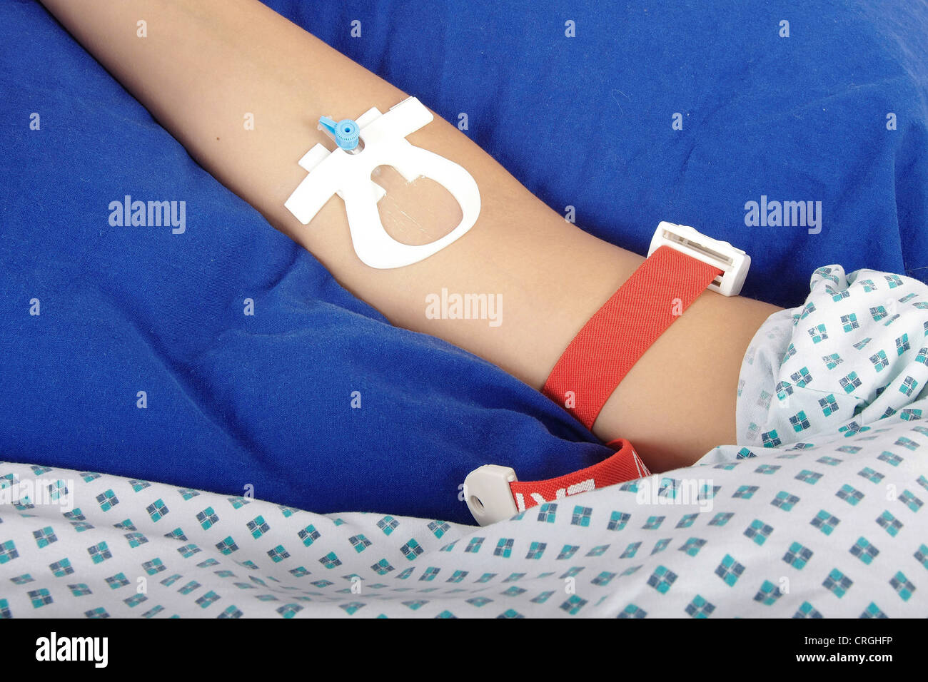 intravenösen Zugang Stockfoto