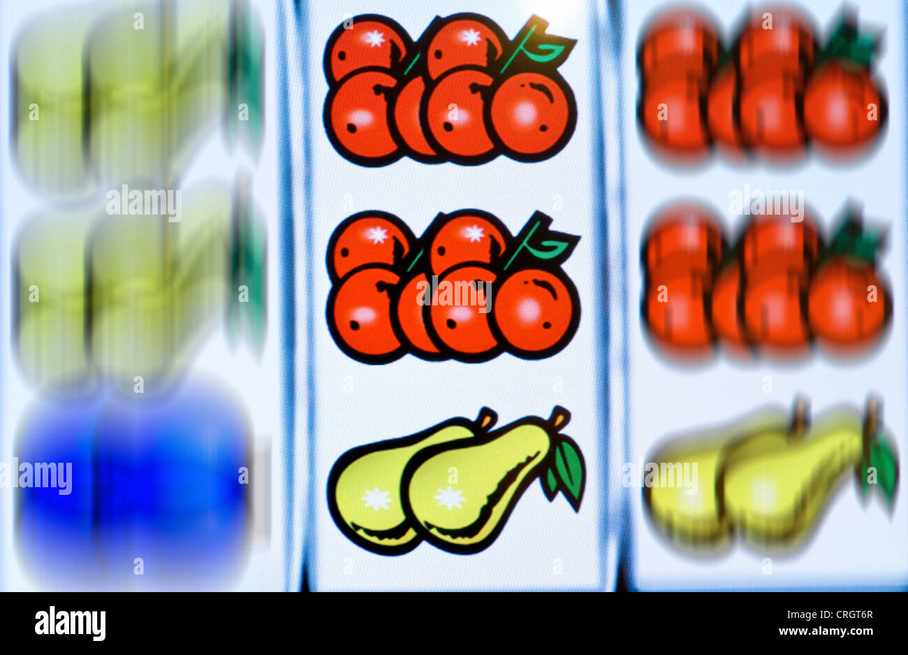 Detail einer Frucht-Maschine Stockfoto