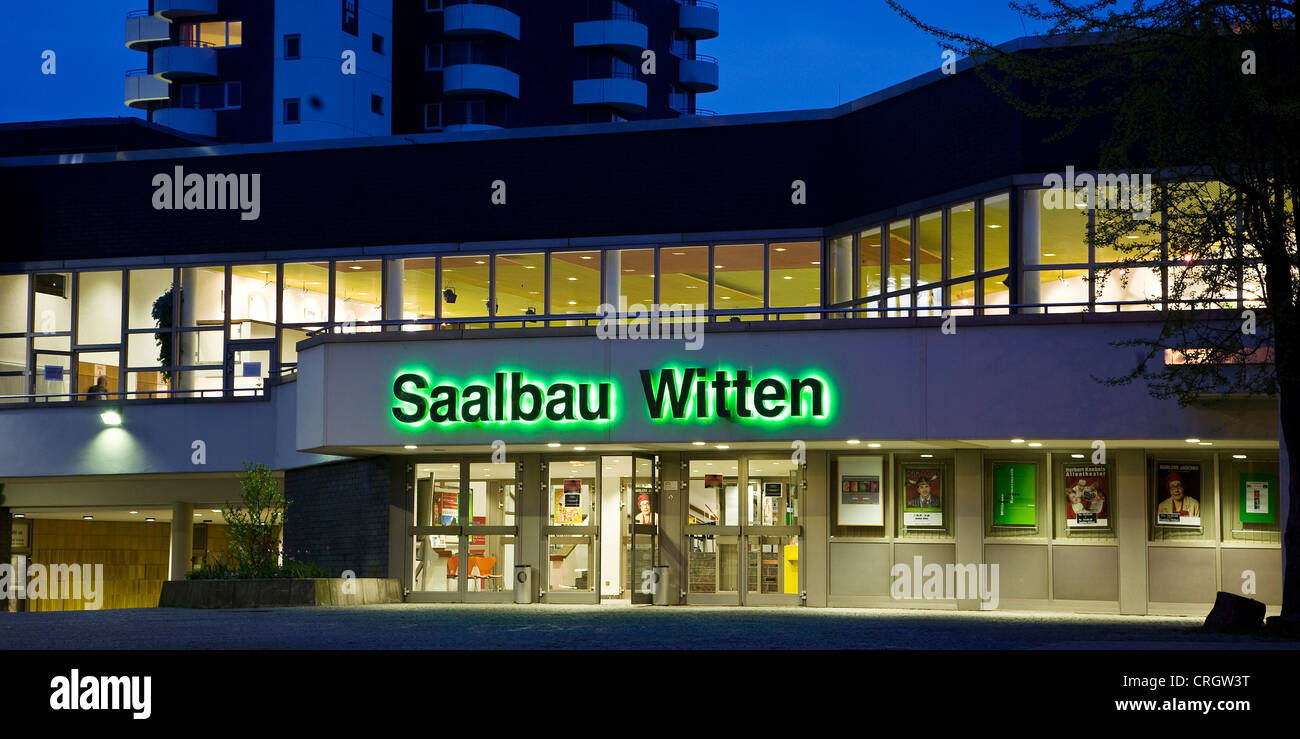 Saalbau Witten, Deutschland, Nordrhein-Westfalen, Ruhrgebiet, Witten Stockfoto